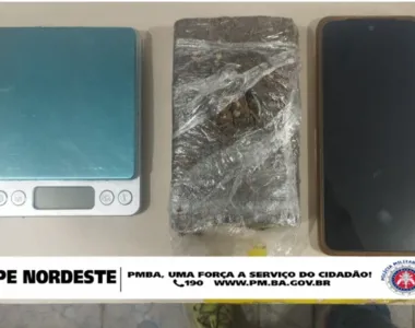 Material apreendido foi encaminhado para o registro da ocorrência