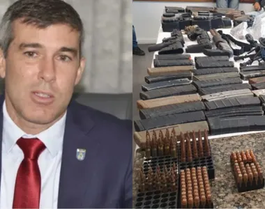 Secretário de Segurança Pública, Marcelo Werner, fala sobre armas usadas por facções