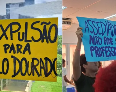 Protesto contra professor realizado na UFBA