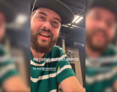 Diogo Defante, comediante, em seu Instagram