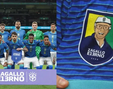 Zagallo foi homenageado pela Seleção Brasileira neste sábado (23)