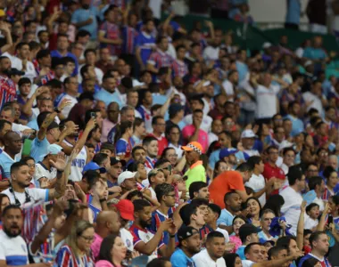 Torcida do Bahia presente na Casa de Apostas Arena Fonte Nova