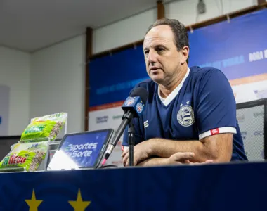 Rogério Ceni durante a entrevista coletiva