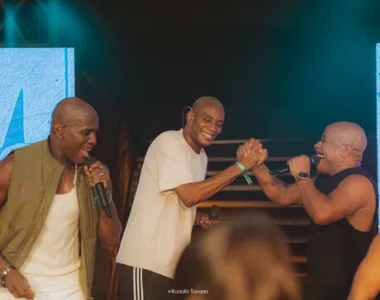 Registro da gravação do feat com Diumbanda, Negão Jamaica e MC GW