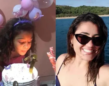 Laura Xavier Malaquias, 8 anos e Amanda Freire Falcão, 32 anos, baianas que nasceram no dia 29 de fevereiro