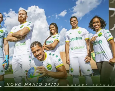 O Dourado estreia os novos uniformes do Cuiabá fornecidos pela Kappa neste domingo (5)