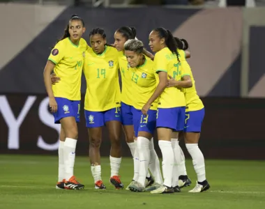 Seleção Brasileira na partida contra o Panamá