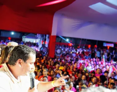 Lançamento da pré-candidatura de Luiz Caetano às eleições municipais de 2024, realizado no Clube Social de Camaçari