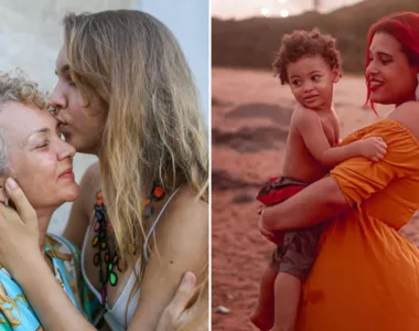 Na foto: dona Márcia é mãe da cantora trans Tertuliana / Yuna Vitória é uma cantora e mãe trans do pequeno Dionísio