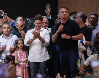 Bolsonaro durante evento em Salvador