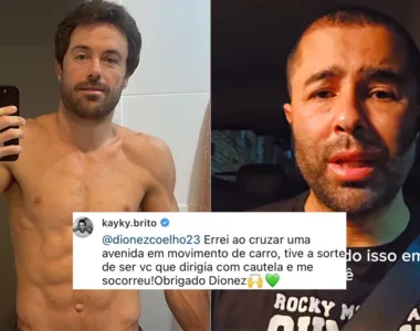 Acidente aconteceu após o ator atravessar a pista sem olhar para os lados