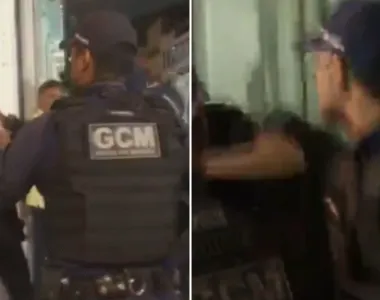 Agente da GCM é flagrado agredindo vendedor em Salvador