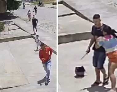 Câmeras mostra momento do crime que aconteceu em Ribeira do Pombal