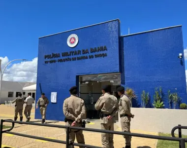 Sede da 79º CIPM da Polícia Militar na cidade de Barra do Choça, onde ocorreu o crime