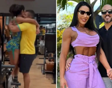 Gracyanne Barbosa traiu belo com o personal trainer