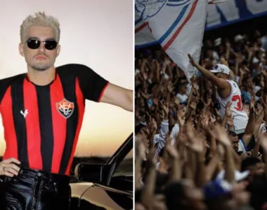 Jão e a torcida do Bahia