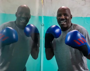 Holyfield ainda mostra toda a sua habilidade no boxe