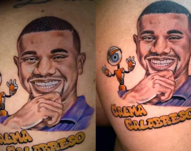 O trabalho foi compartilhado nas redes sociais pelo tatuador