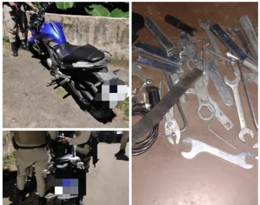 Populares denunciaram o crime de desmanche de motocicletas no Alto do Cabrito
