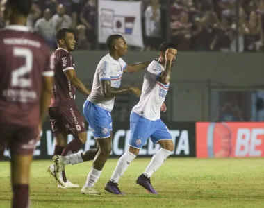 Cauly marcou um dos gols do time baiano no Rio Grande do Sul