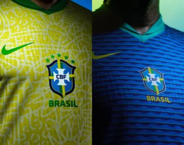 Camisas foram divulgadas na manhã desta segunda-feira (18), pela Nike