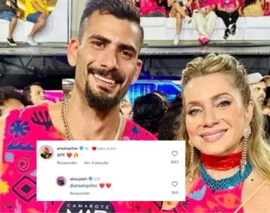 Letícia Spiller e Nizam trocam flertes nas redes sociais