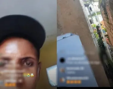 Criminosos realizaram uma live nas redes sociais