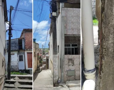 A presença de um poste danificado na Rua Sol Nascente, no bairro de São Marcos, em Salvador, tem tirado o sono de moradores