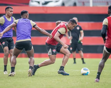 Treino do Vitória durante a semana