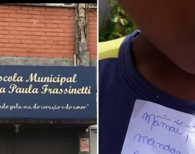 A mãe explicou como o grampo machucou o filho