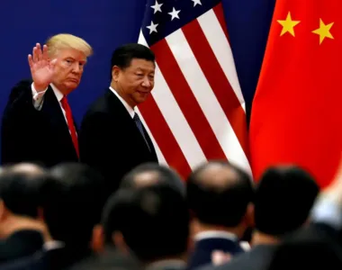 Trump acompanhado de Xi JinPing