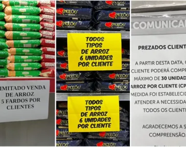 Arroz passa a ser racionado por mercados em Salvador