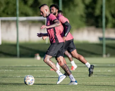 Luan e Caio Vinícius em treinamento