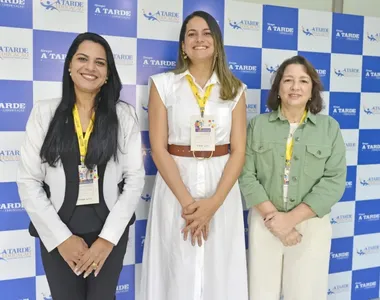 Andréa Silveira, gerente do A TARDE Educação; Berta Cunha, coord. de projetos educacionais; e Márcia Firmino, coordenadora do programa