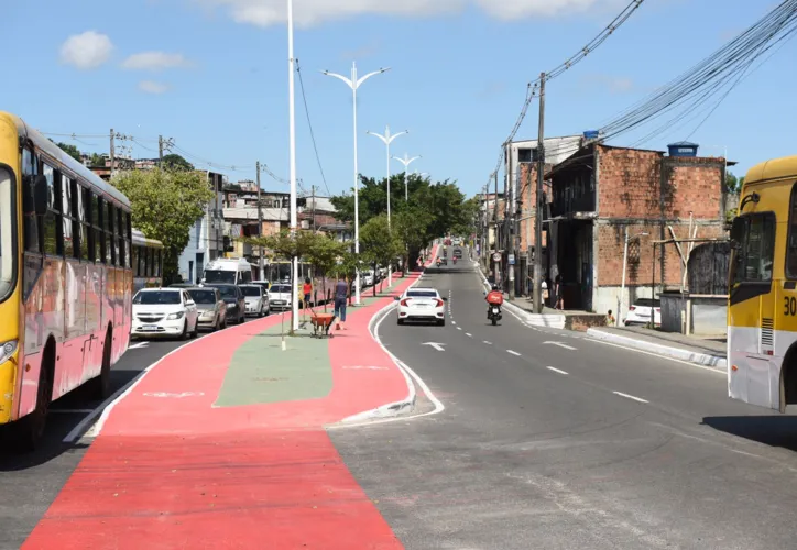 A principal via de tráfego do Subúrbio Ferroviário recebeu um investimento de R$ 40 milhões