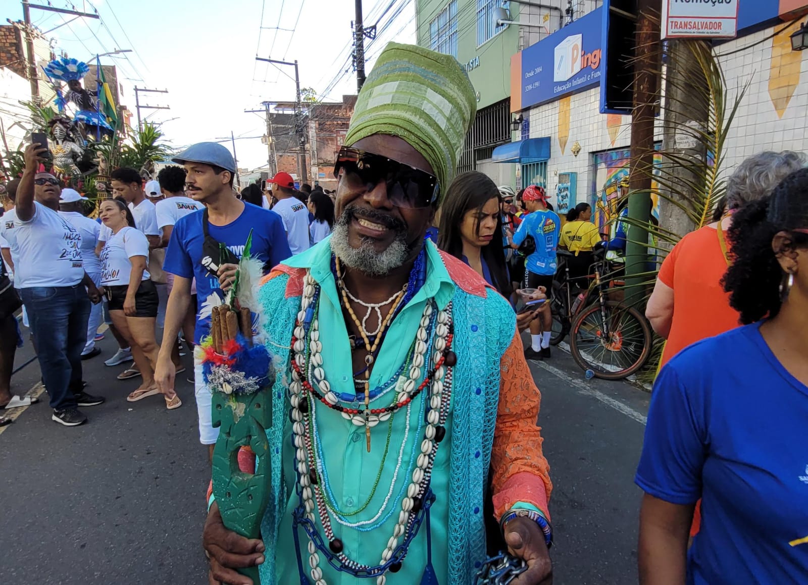 Robson do Agogô veio de Cachoeira direto para a festa