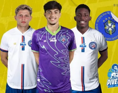 Dell, Jampa e Ruan Pablo, jogadores do Bahia convocados para a Seleção Brasileira