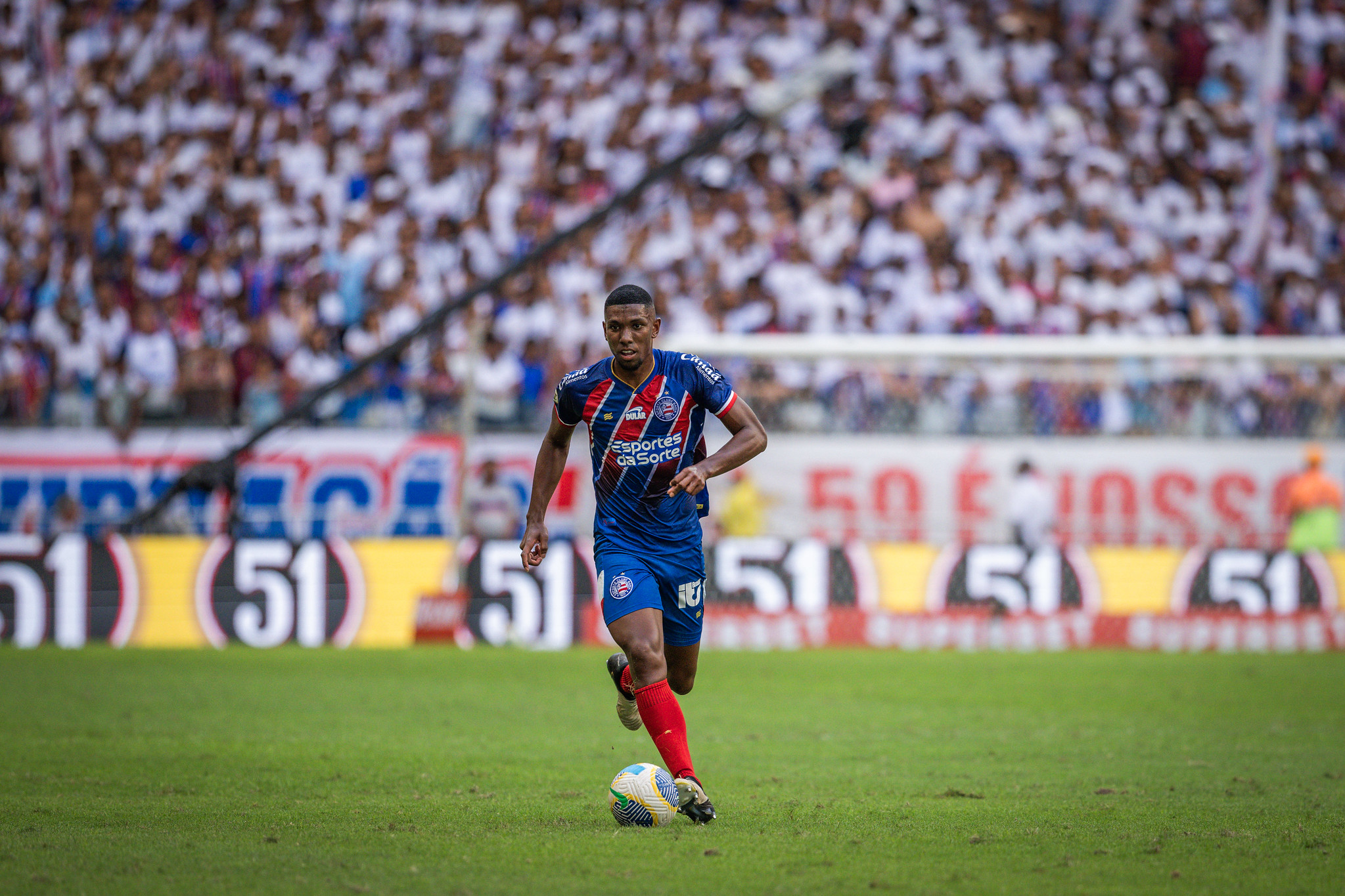 Kanu em ação na partida contra o Corinthians