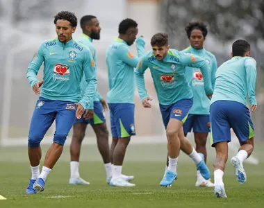 Treino da Seleção Brasileira no CT do Caju