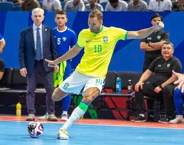 Pito é o camisa 10 da Seleção Brasileira de futsal