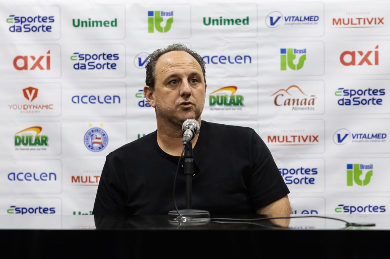 Rogério Ceni em entrevista após o empate diante do Atlético-GO