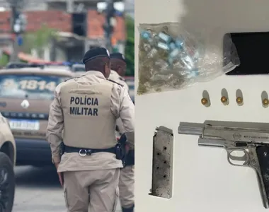 Criminoso tentou confrontar os policiais militares