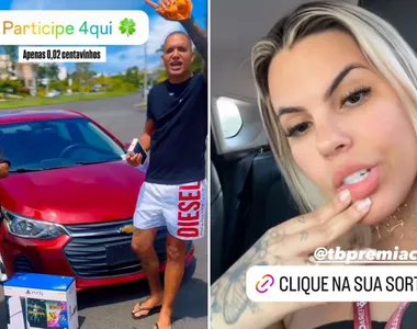 Índia, Felipe Silva e Tássia Brasil divulgam rifas nas redes sociais