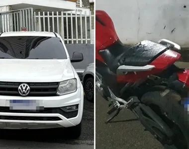 Detido em flagrante com uma moto com restrição de roubo e chassi adulterado, ele teve um carro de luxo apreendido um dia depois