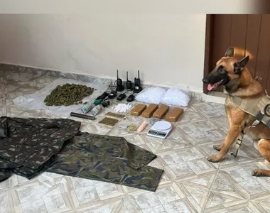 Dentre as drogas apreendidas estavam cocaína, ecstasy e maconha