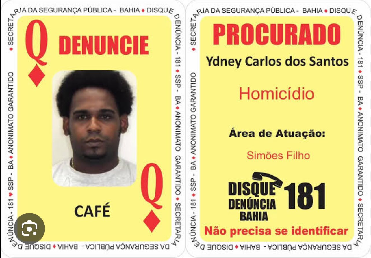 Café fazia parte do Baralho do Crime