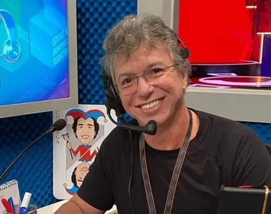 Boninho durante trabalho na Globo