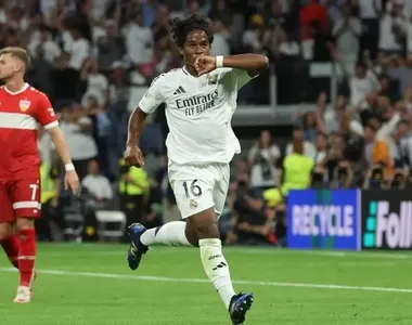 Endrick marcou seu primeiro gol na Champions League em vitória do Real Madrid