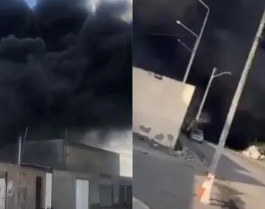 Casa do idoso pegou fogo na Rua Medeiros Neto, no bairro do Tomba, em Feira de Santana