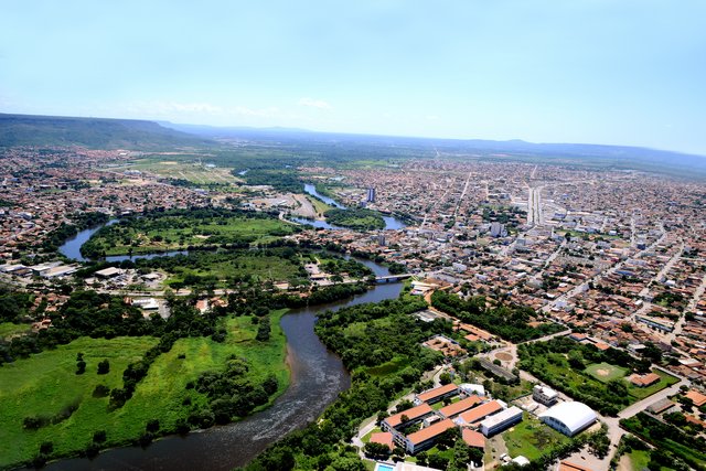 Vista aérea da cidade de Barreiras